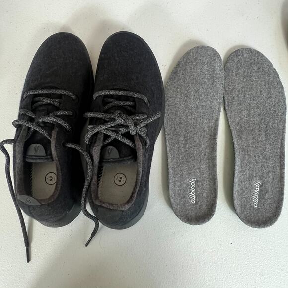 Allbirds Sneakers Shoe Mens 8 Influencer Grey Black Wool Lace Up Lightweight main image 8